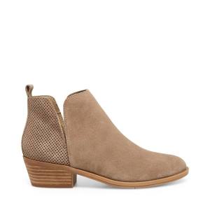 Steve Madden Salado Taupe Suede Enkellaarsjes Dames Grijs Bruin | SM-206LF