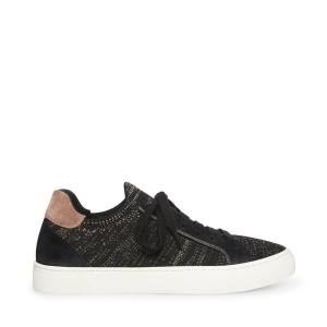 Steve Madden Sanford Sneakers Dames Zwart Gekleurd | SM-170ES