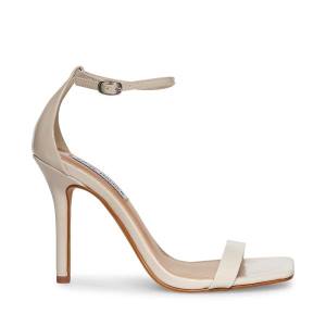 Steve Madden Shaye Bone Lak Heel Hakken Dames Beige | SM-869TV