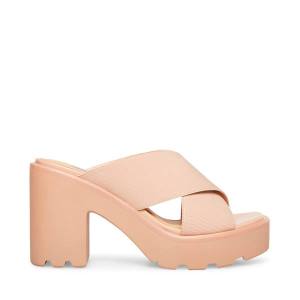 Steve Madden Smash Nude Sandalen Dames Beige | SM-127NK