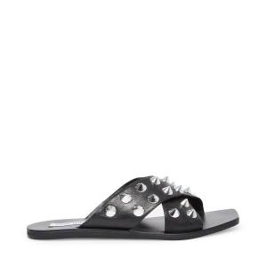 Steve Madden Spiked Sandalen Dames Zwart Gekleurd | SM-435CA