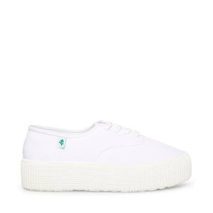 Steve Madden Stream Fabric Sneakers Dames Wit | SM-251WH