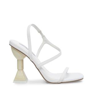 Steve Madden Structure Heel Hakken Dames Wit | SM-412WN