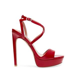 Steve Madden Stunning Lak Heel Hakken Dames Rood | SM-058IQ