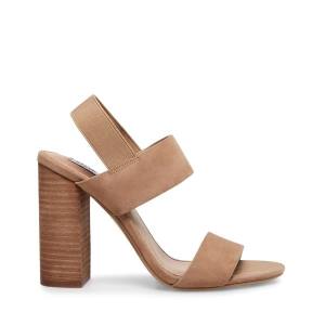 Steve Madden Sunbeam Tan Heel Hakken Dames Bruin | SM-193HL