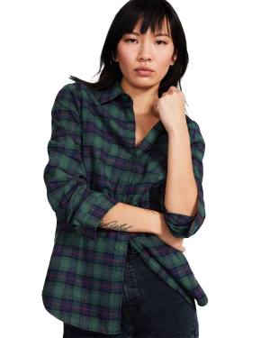 Steve Madden Teddy Gevoerde Flannel Jassen Dames Groen | SM-014DJ