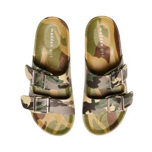 Steve Madden Teddy-t Sandalen Dames Camouflage | SM-895WB