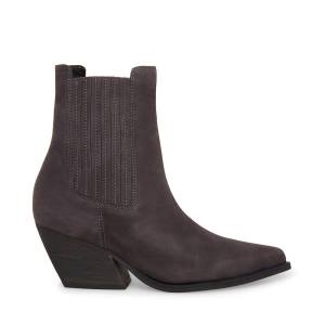 Steve Madden Terezza Nubuck Enkellaarsjes Dames Grijs | SM-015HS