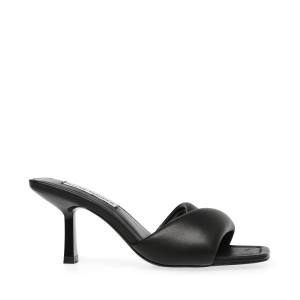 Steve Madden Thai Leren Heel Hakken Dames Zwart | SM-539RZ