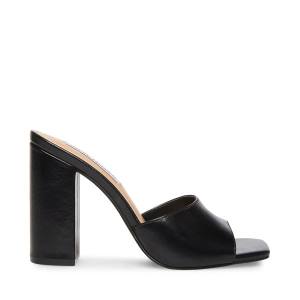 Steve Madden Trendy Leren Heel Hakken Dames Zwart | SM-315NI