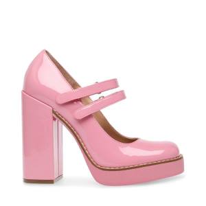 Steve Madden Twice Lak Heel Hakken Dames Roze | SM-385MF