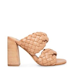 Steve Madden Twisted Tan Heel Hakken Dames Bruin | SM-062KM