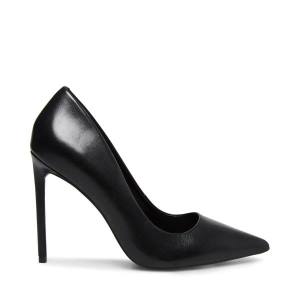 Steve Madden Vala Leren Heel Hakken Dames Zwart | SM-783MJ