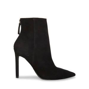 Steve Madden Vangle Nubuck Enkellaarsjes Dames Zwart | SM-784LA