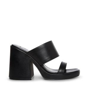 Steve Madden Vickey Leren Heel Hakken Dames Zwart | SM-674CU