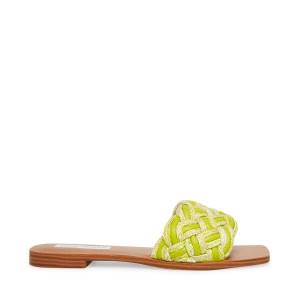 Steve Madden Zorya Lime Sandalen Dames Lichtgroen | SM-798EQ